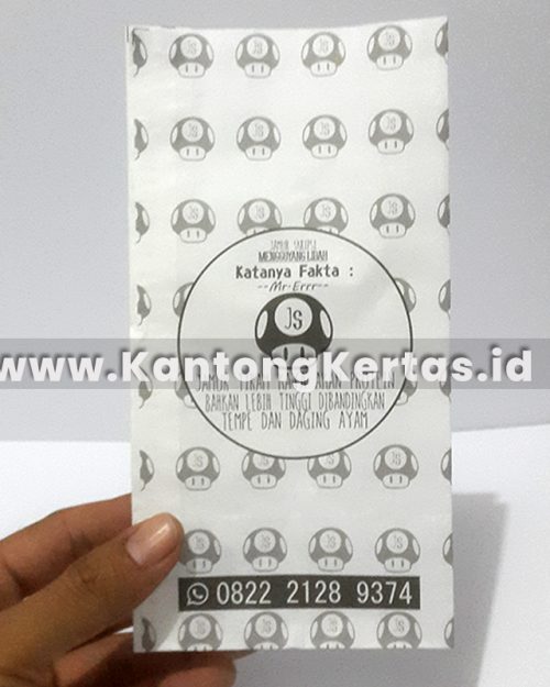 Kantong Kertas Kripik Jamur
